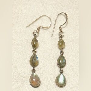 Laborite Silver Drop Earrings